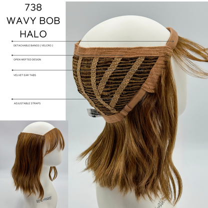 Wavy Bob Halo Topper by Rene of Paris