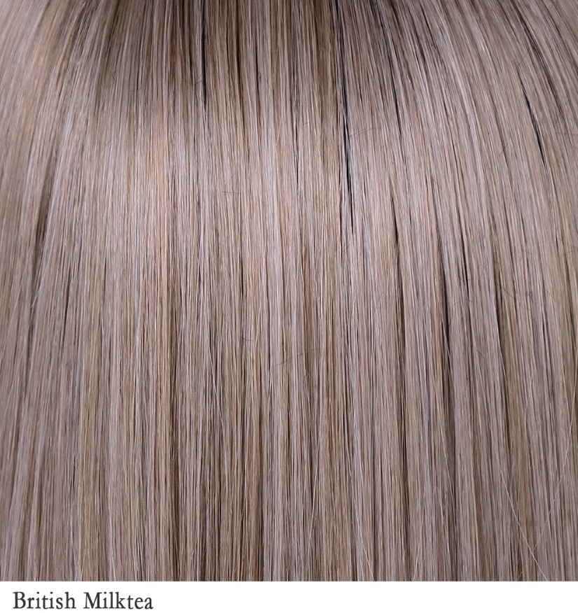 Belle tress “Amaretto-E” wig in color Mocha with cream New Amaretto | Synthetic Lace Front Wig | CLOSEOUT – WigOutlet.com main image 2