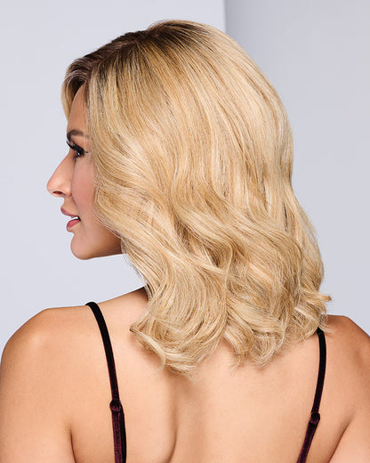Sorrento Surprise Human Hair Wig in Shaded French Vanilla (RH22/26SS) by Raquel Welch